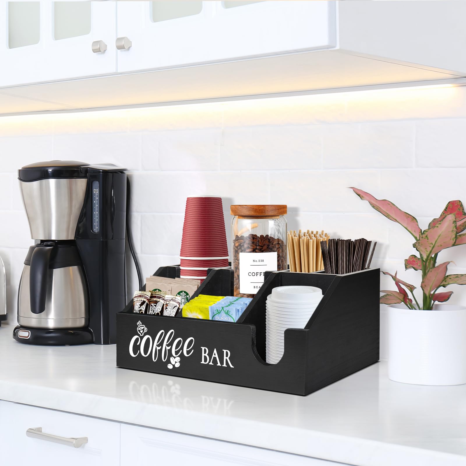 Uipame cup storage basket highlights ergonomic front access for easy grabbing.