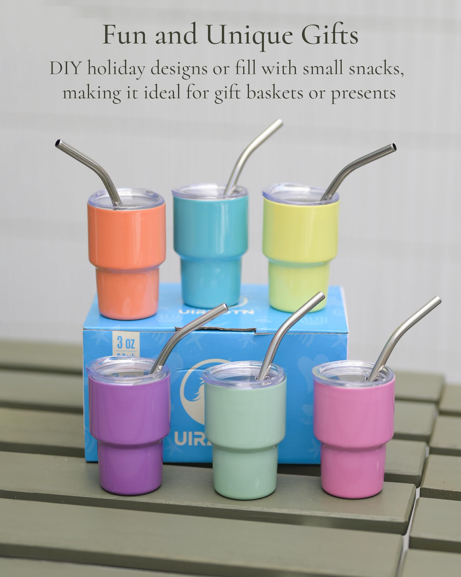 UIRZOTN lid and straw assembly prevents spills during events.