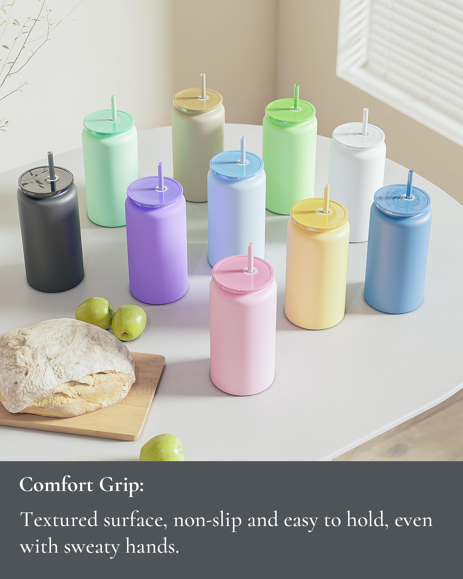 UIRZOTN plastic lid with silicone ring seals securely for everyday use.