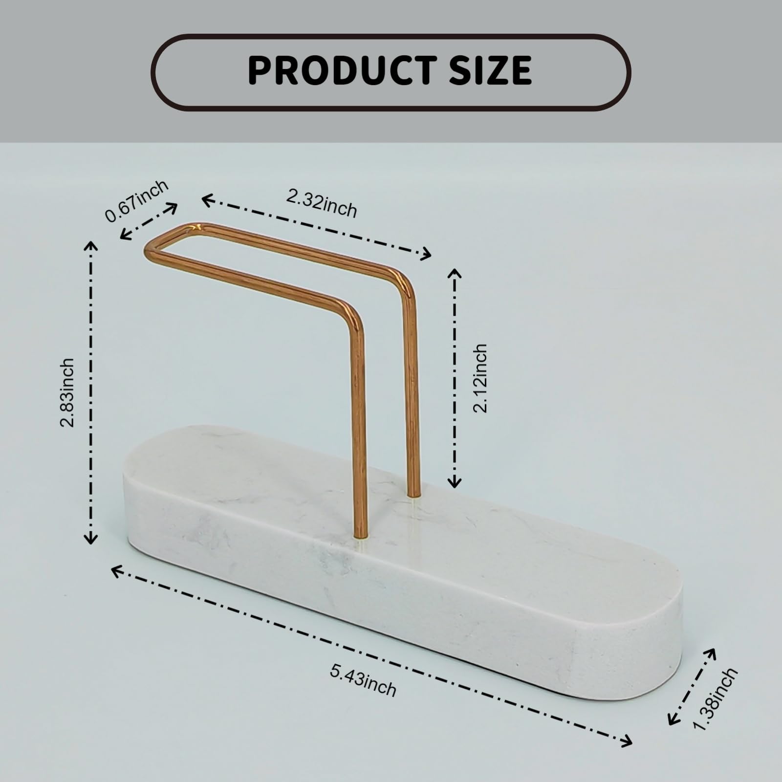 Non slip pad protects the counter while preventing slides.