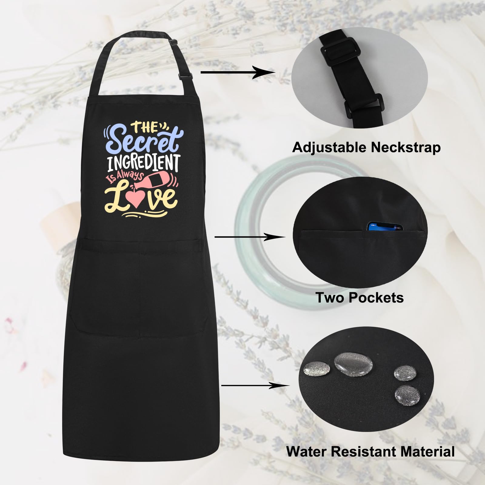 Uiycolk apron made of durable polyester for long-lasting wear
