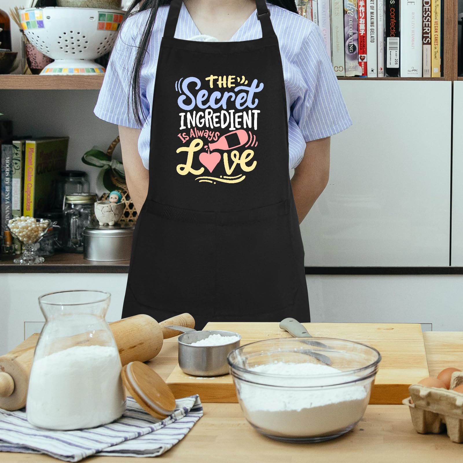 Durable polyester apron sized 27.5 by 29.5 inches for versatile use