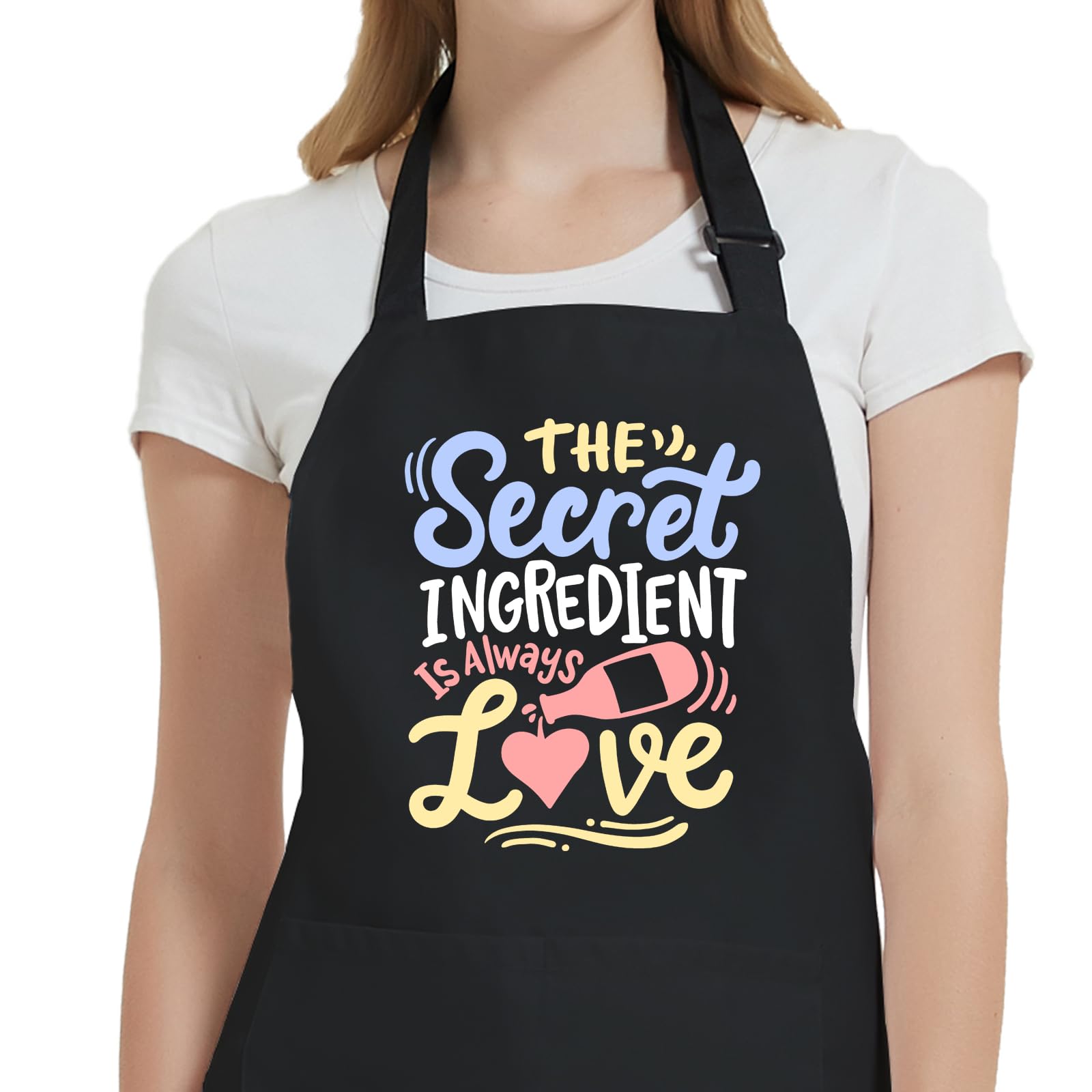 Uiycolk kitchen apron with pockets keeps utensils close while cooking