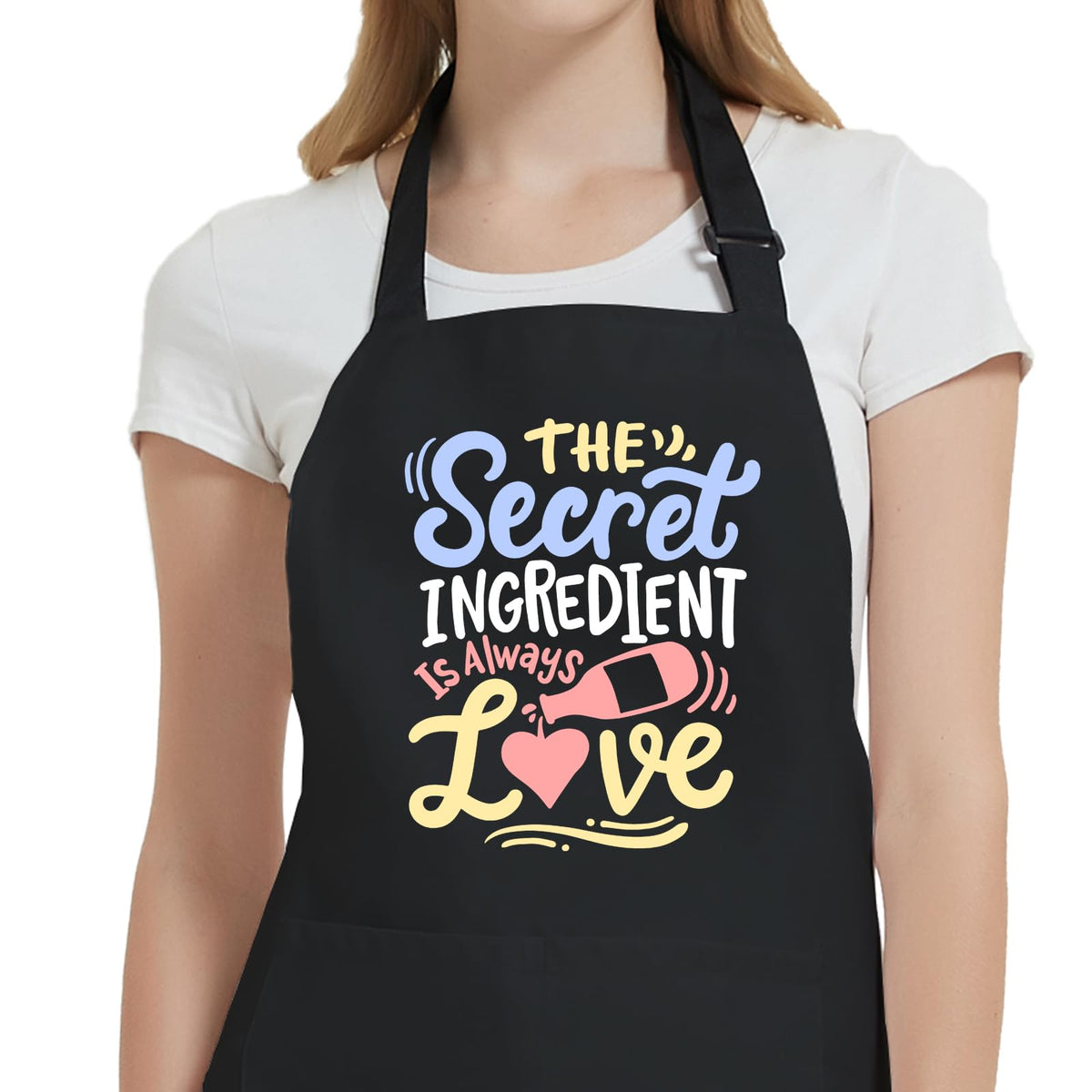 Uiycolk kitchen apron with pockets keeps utensils close while cooking