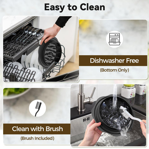 Ukeetap 10-Inch Pro Chicken Shredder easy-clean brush included for thorough cleaning