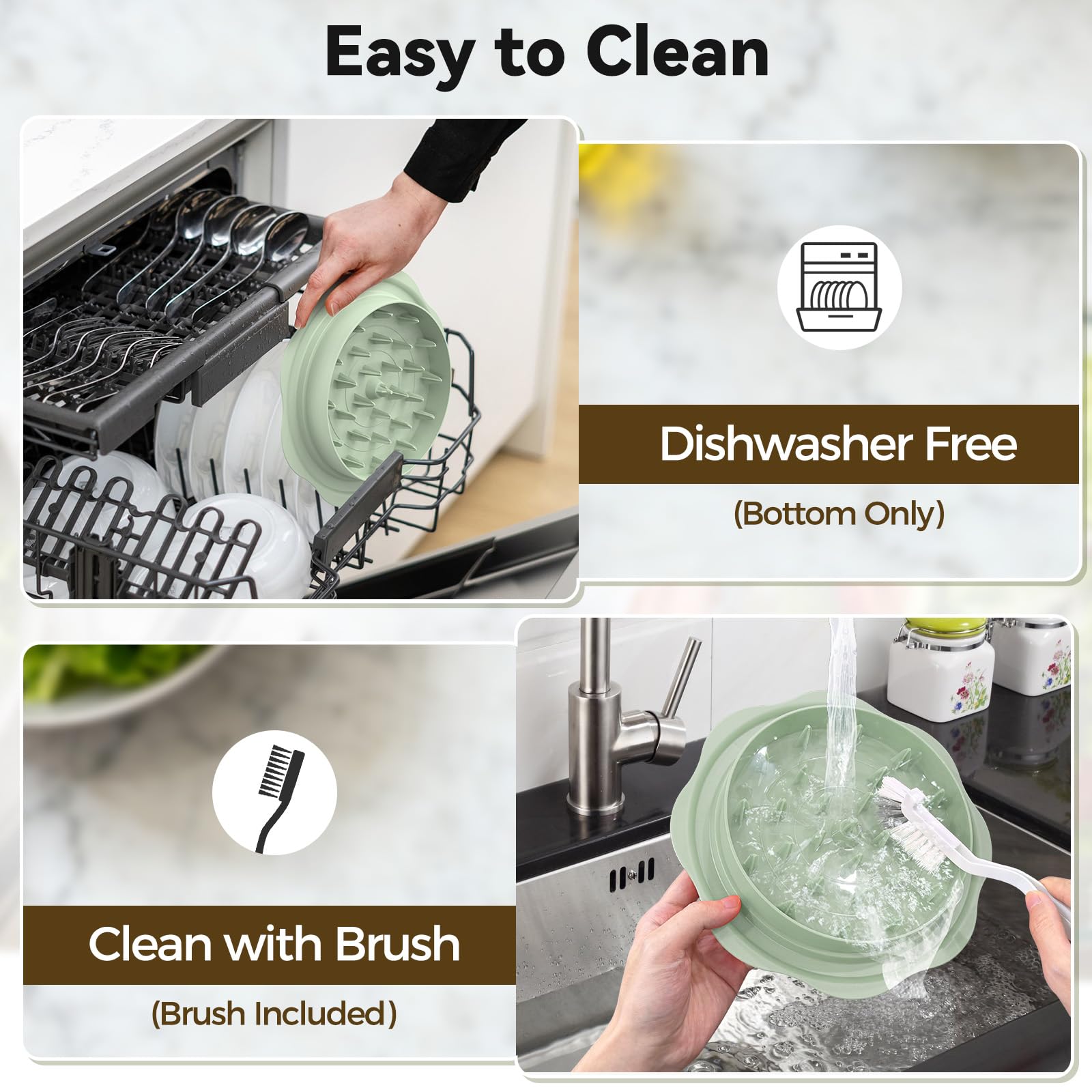Ukeetap 10-inch Pro Chicken Shredder non-slip base prevents sliding during use.
