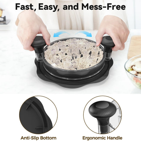 Ukeetap 10-Inch Pro Chicken Shredder teeth close-up shows efficient shredding action