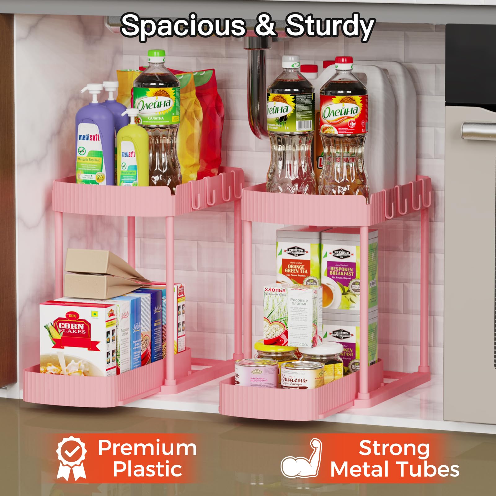 Ukeetap 2-pack in-cabinet application helps maximize small spaces with easy access.