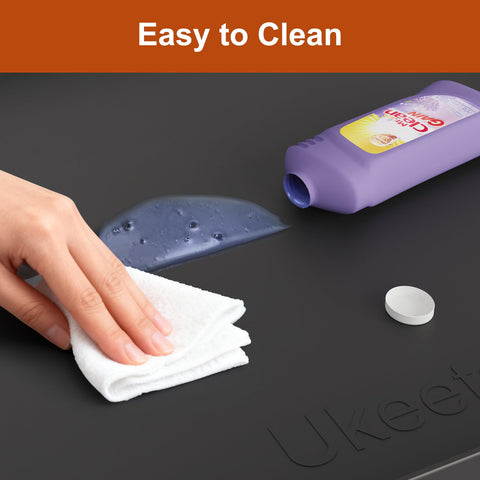Ukeetap pet feeding mat keeps bowls in place and spills contained