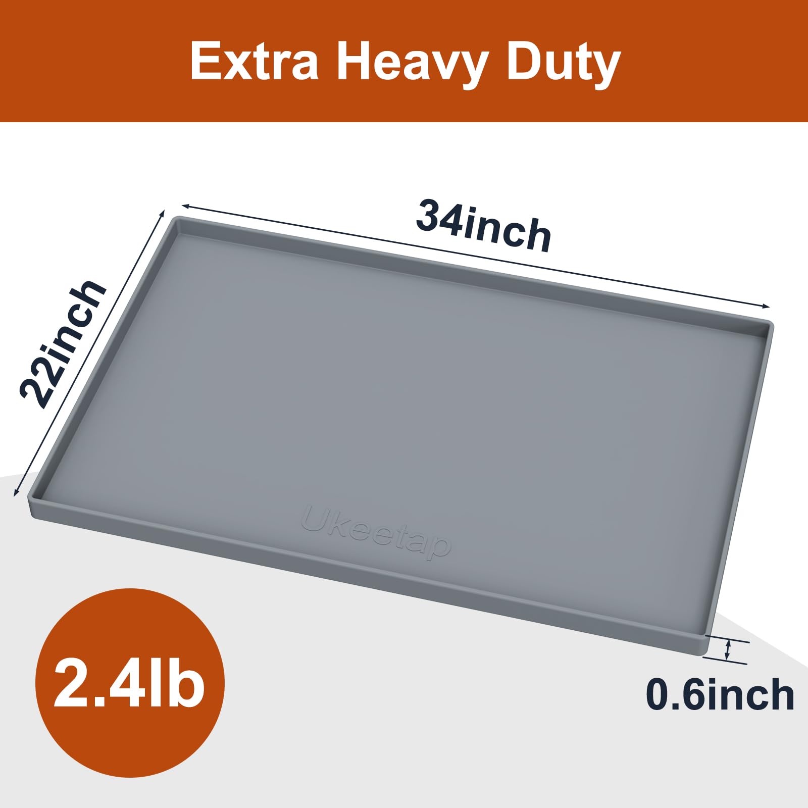 Ukeetap BPA-free silicone mat offers long-lasting durability.