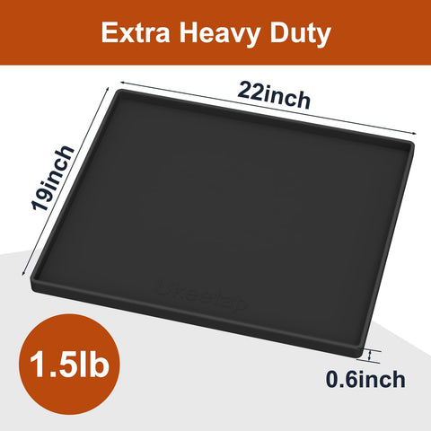 Ukeetap silicone mat with waterproof non-slip surface keeps items secure.