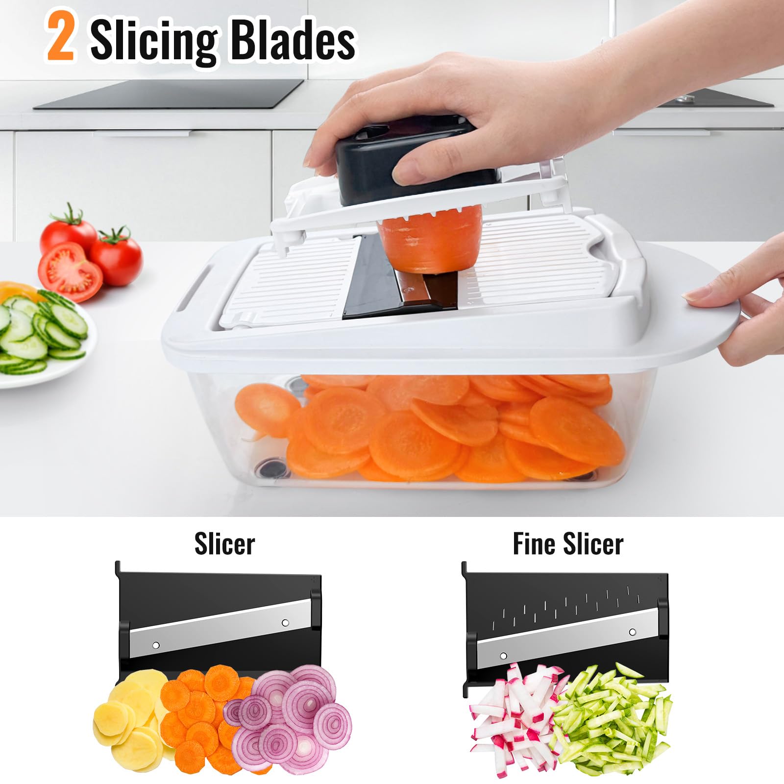 Ukeetap stable non-slip base prevents slips during chopping