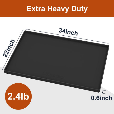 Ukeetap waterproof silicone mat easy to clean after kitchen spills