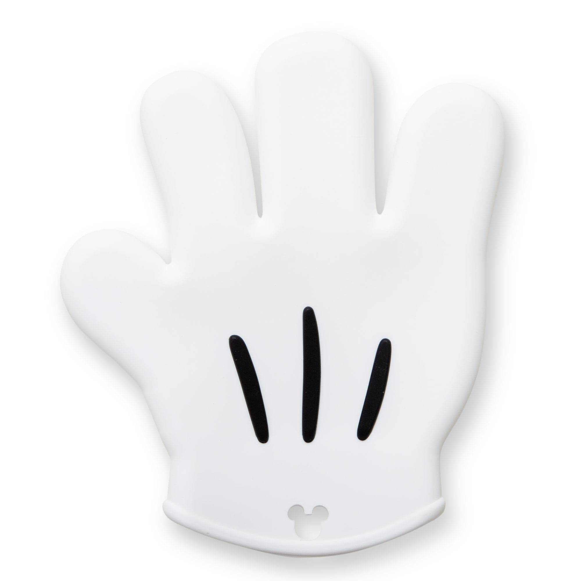 Ukonic Mickey Mouse oven mitt front view shows heat-resistant silicone for safe handling