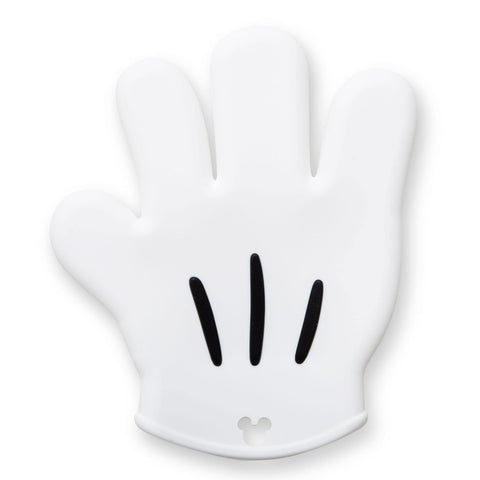 Ukonic Mickey Mouse oven mitt front view shows heat-resistant silicone for safe handling