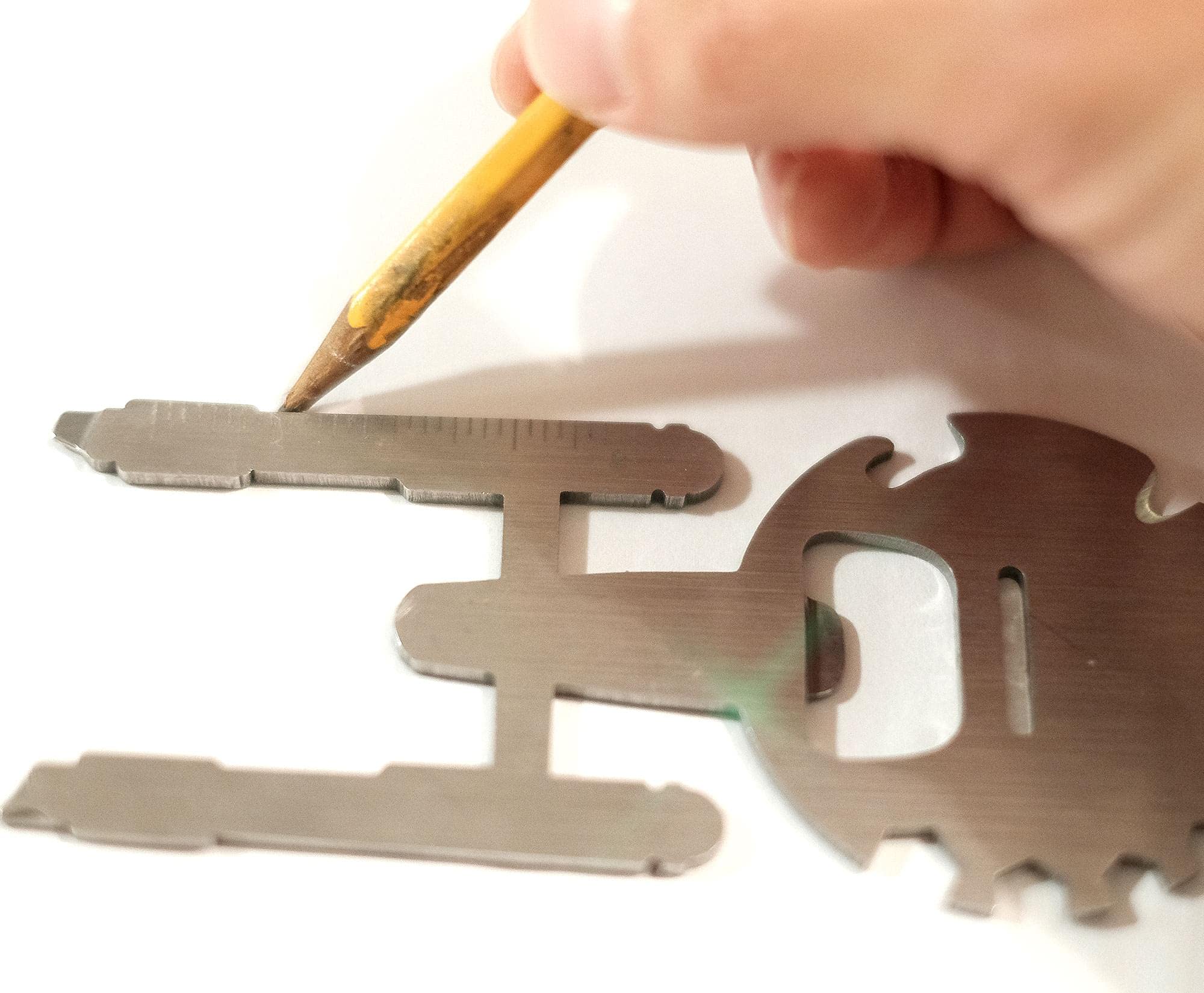 Ukonic Star Trek Enterprise multitool can opener handy during camping.