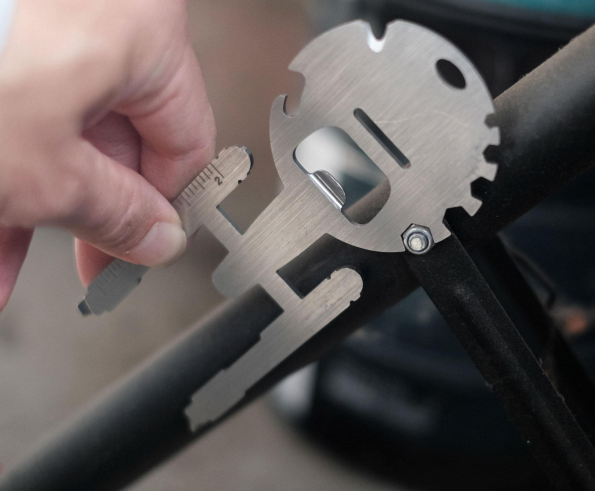 Ukonic Star Trek Enterprise multitool flat-head screwdriver for quick fixes.