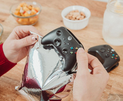 Ukonic Xbox Controller Chip Clips game-design detail adds fun to kitchen storage.