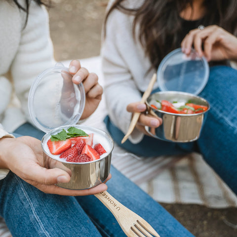 U Konserve dishwasher safe containers for simple cleanup after meals.