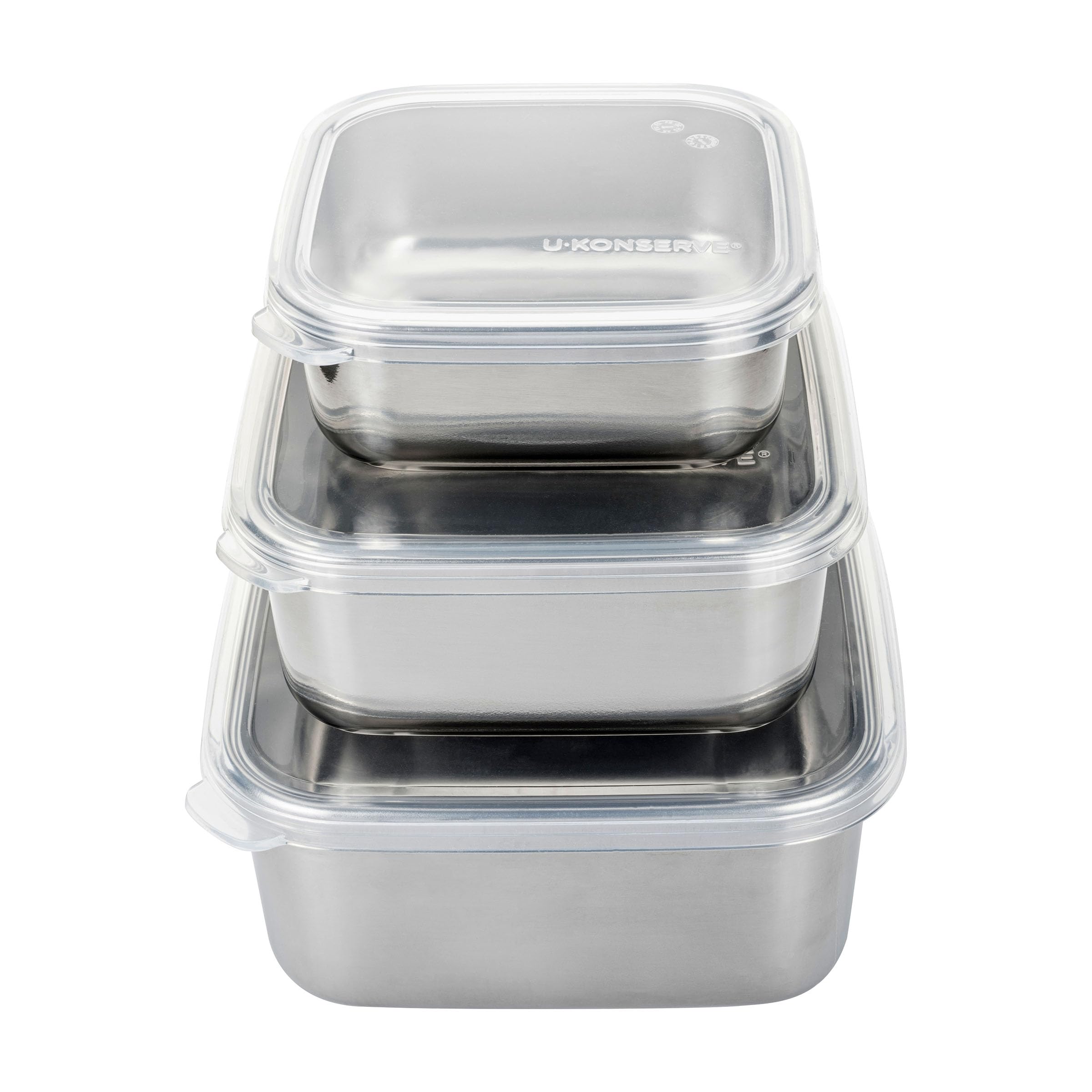 U Konserve 15oz nested stainless lunch container for portions.