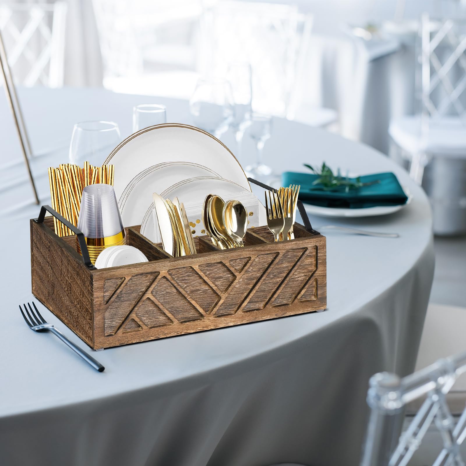Ukonvi farmhouse decor accessory blends with modern or rustic styles.