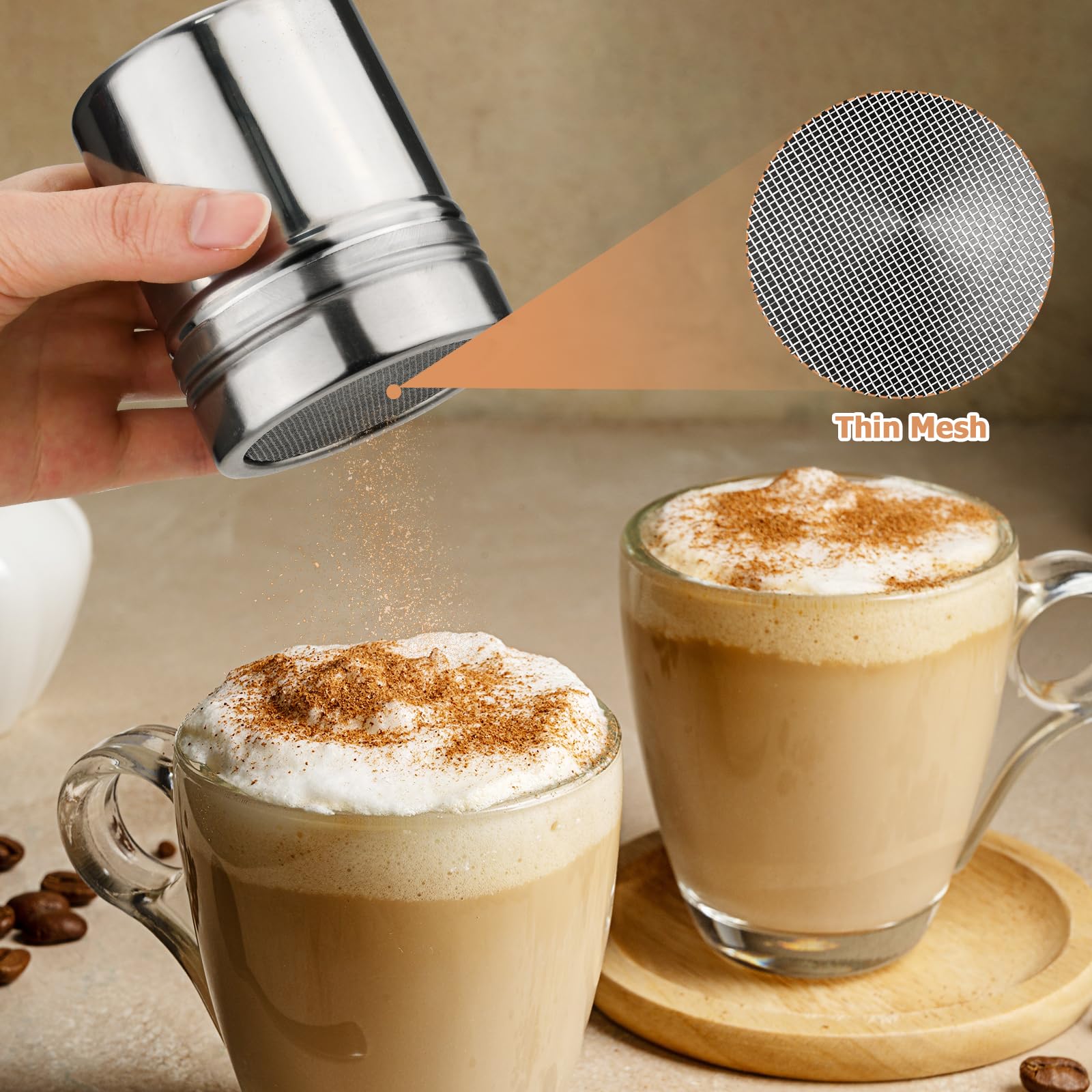 Ullnosoo baking sifter set showing three tools in one kit.