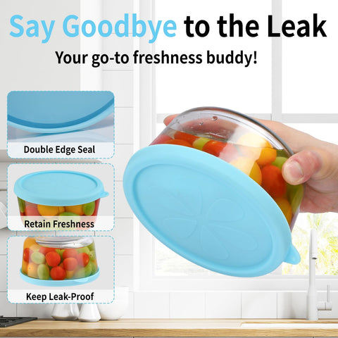 Ullnosoo leak-proof rim lid for Pyrex 7201-PC prevents spills.