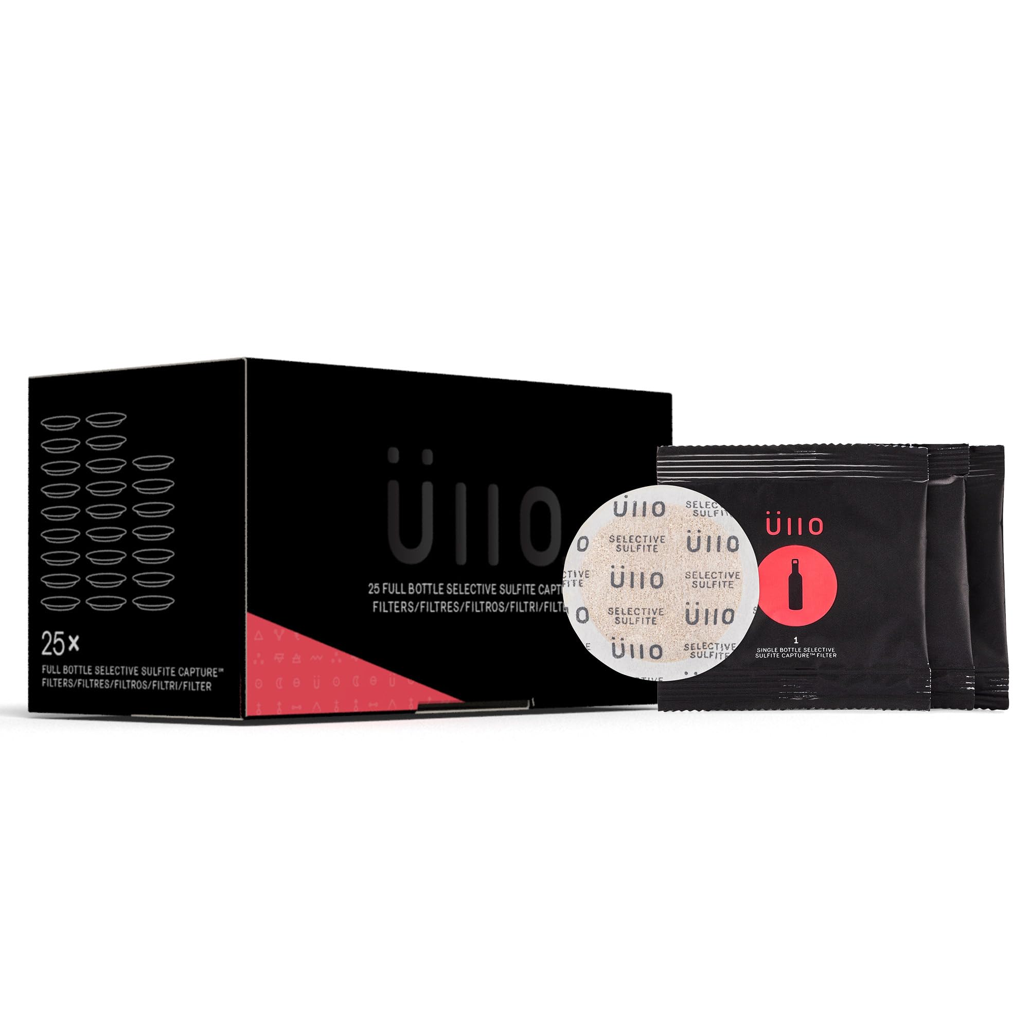 Üllo full bottle replacement filters, 25-pack, ready for selective filtration