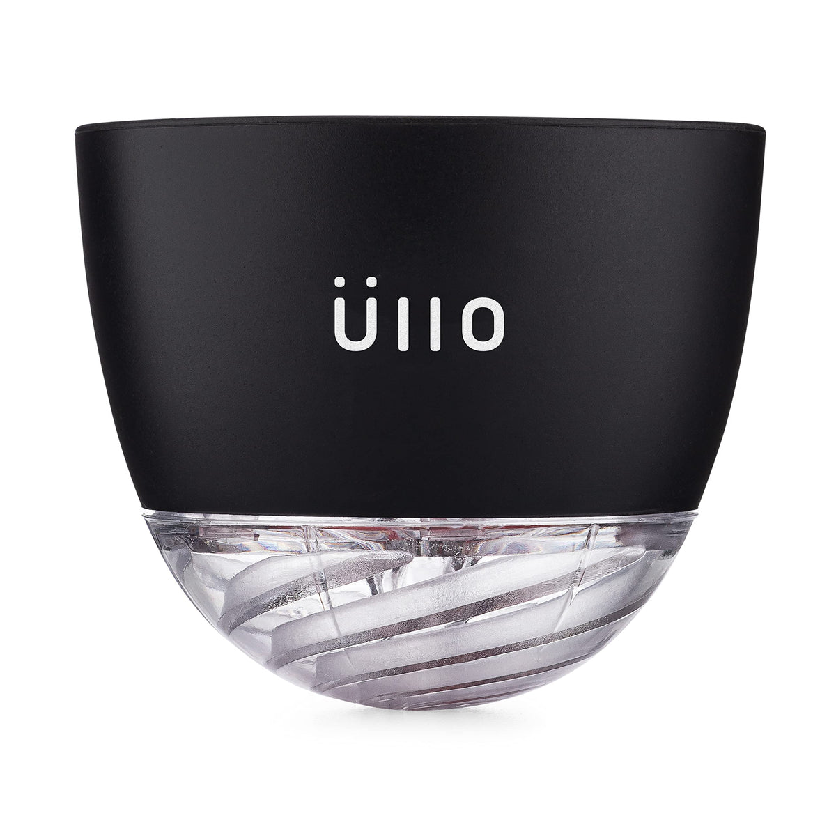 Ullo wine purifier on glass enabling a purer pour and richer aromas.