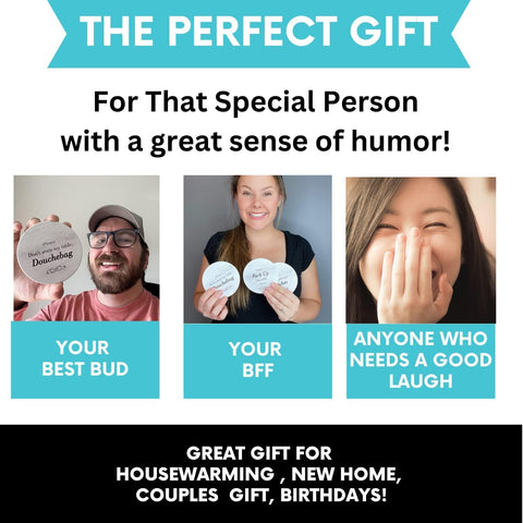 Ultimate Hostess funny coasters holder keeps drinks off surfaces during parties