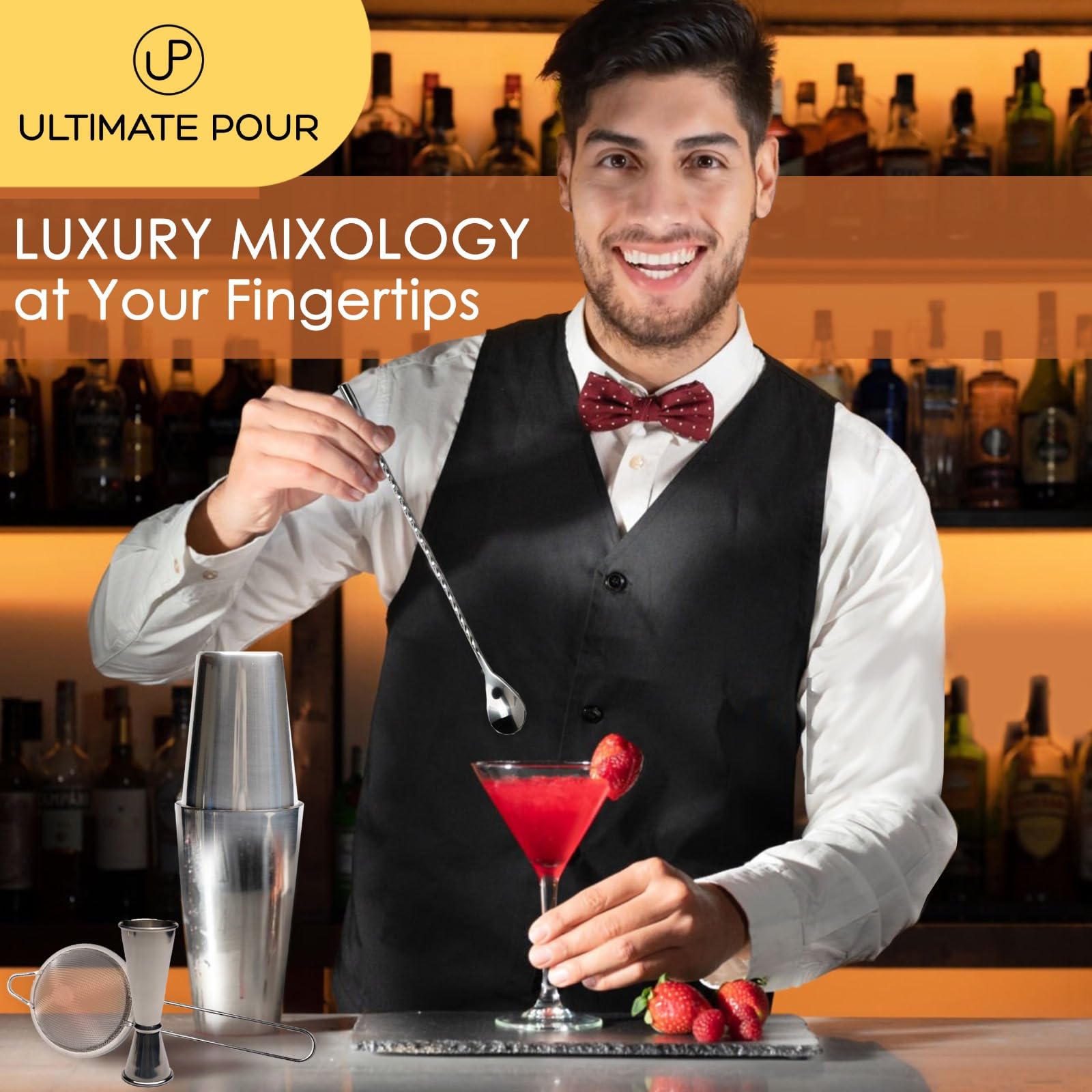 Ultimate Pour on-the-go entertaining with exotic and classic cocktails.