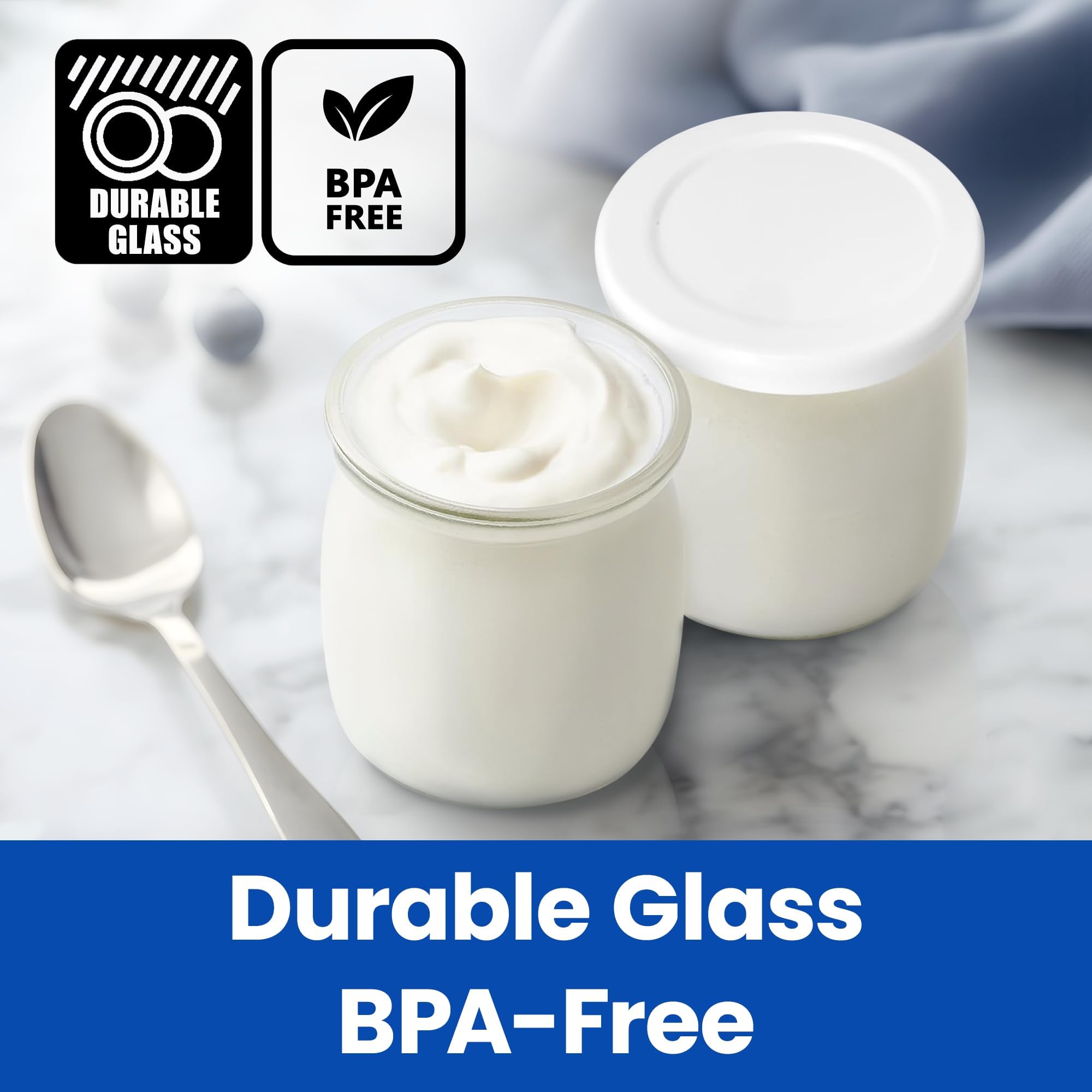 Ultimate Yogurt Jars snack-size set ideal for home or travel.