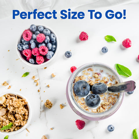 Ultimate Yogurt Jars wide-mouth design for easy scooping and serving.