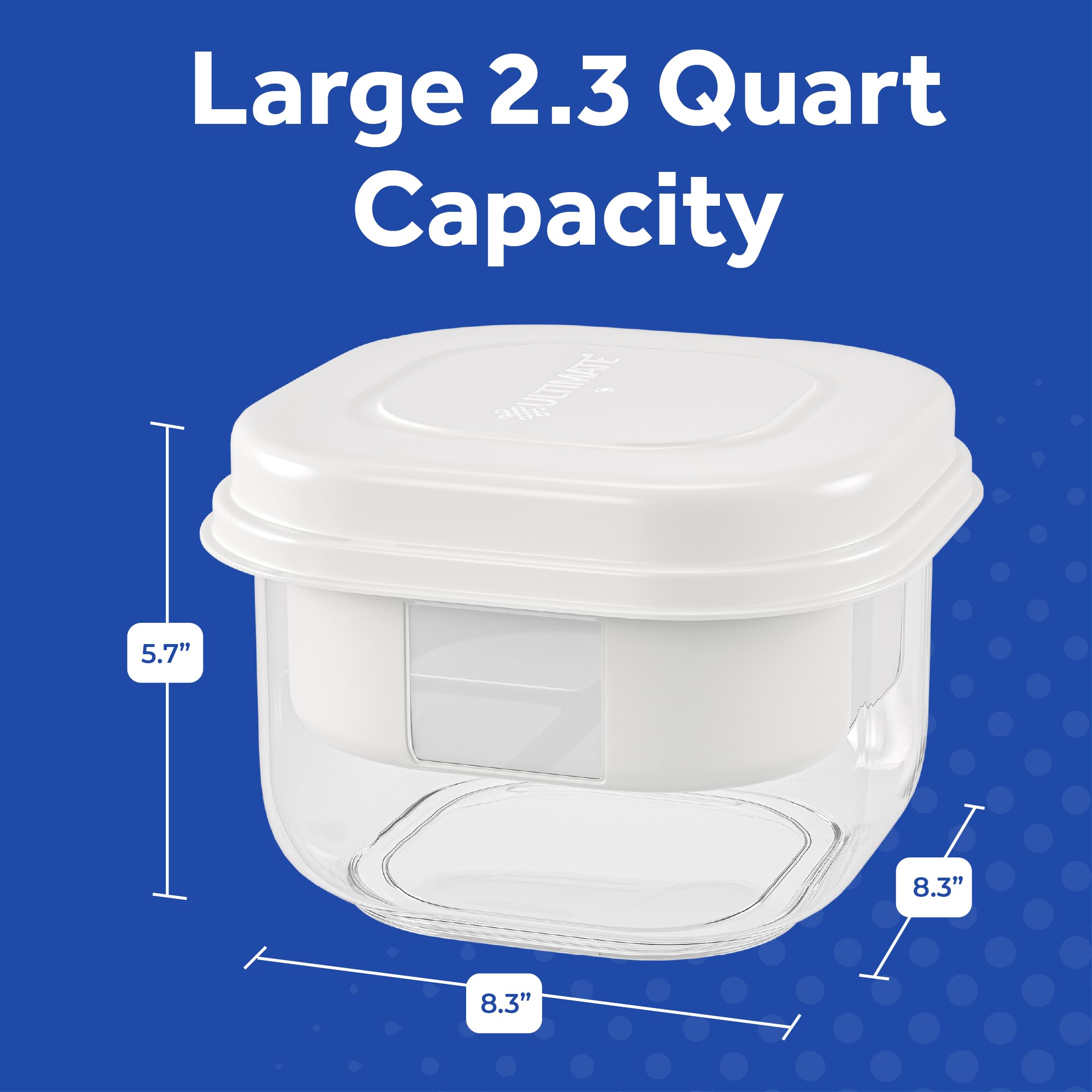 Ultimate Yogurt Strainer’s compact design stores neatly in fridge shelves.