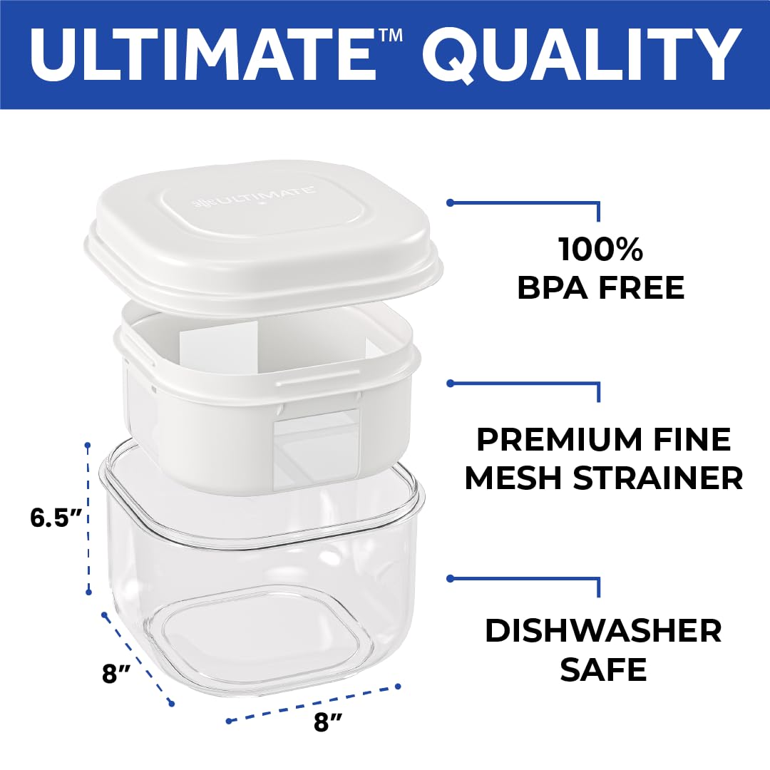 Ultimate Yogurt Strainer is dishwasher-safe for quick cleanup after DIY yogurt.