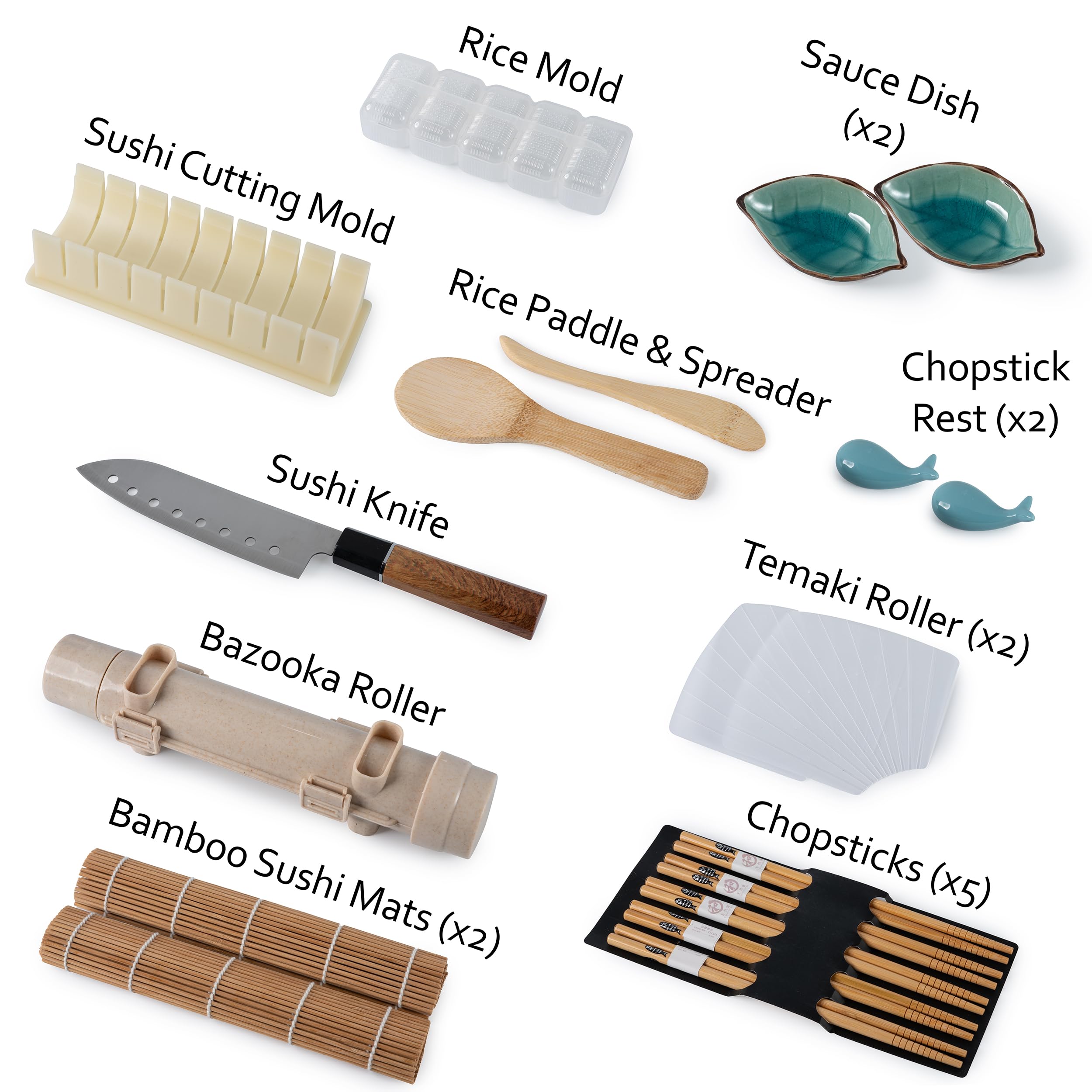 ULTRA SUSHI MAKING KIT bamboo mats producing uniform rolls with clean edges