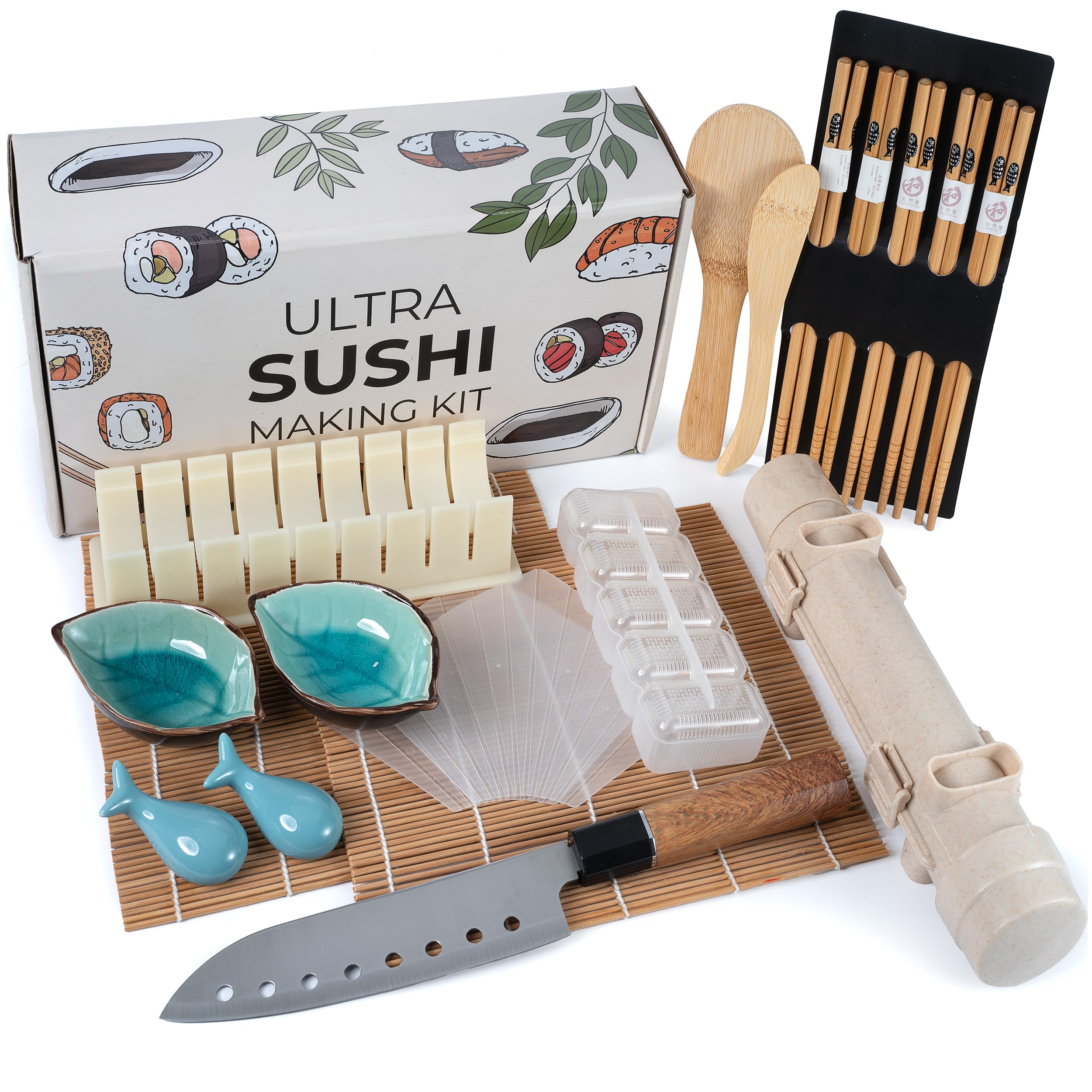ULTRA SUSHI MAKING KIT bazooka roller shown for easy rice rolling at home