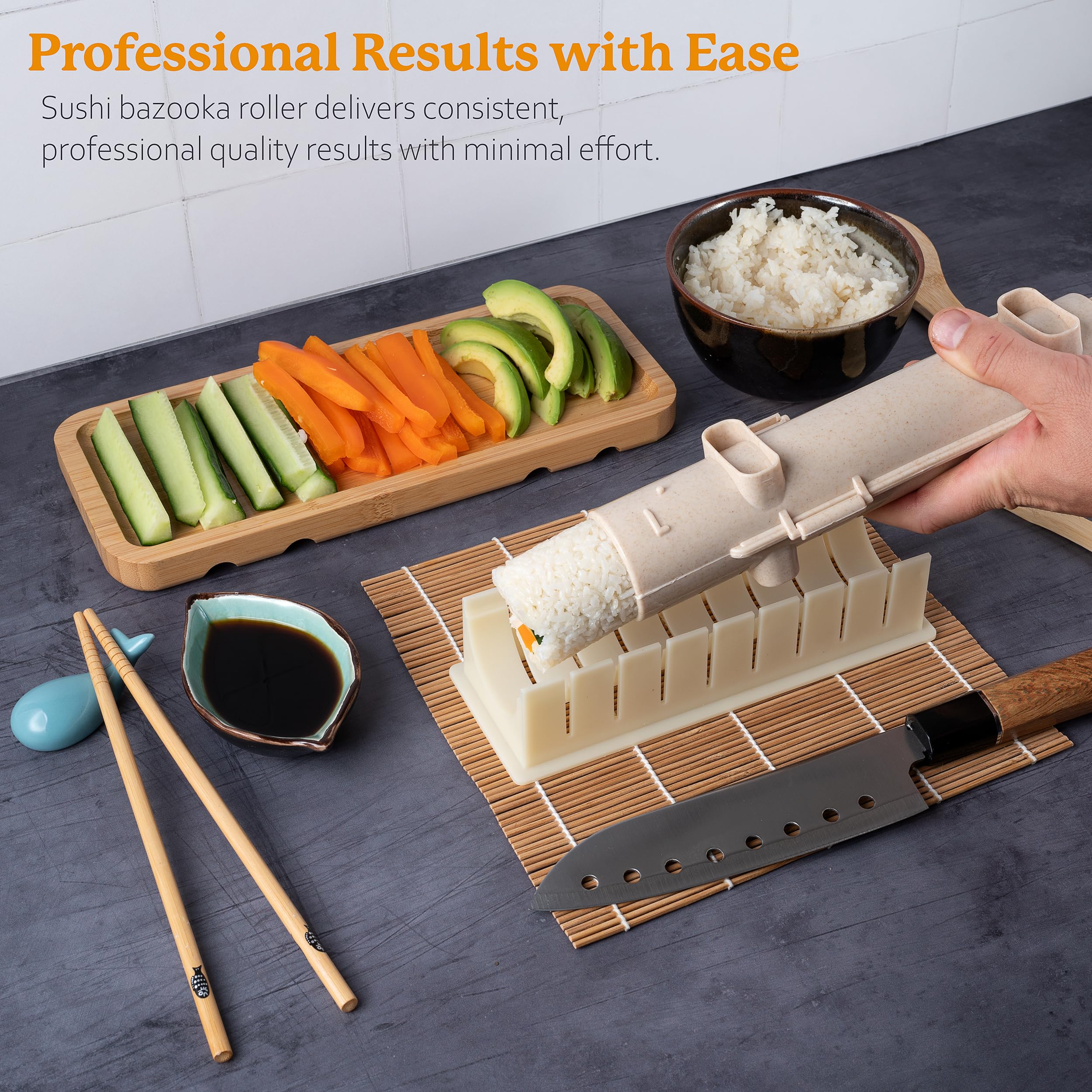 ULTRA SUSHI MAKING KIT paddle spreader for smooth filling and portions