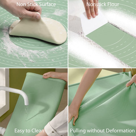 ULTRAKENO silicone pastry mat 28x20 showing 4 mm edge height
