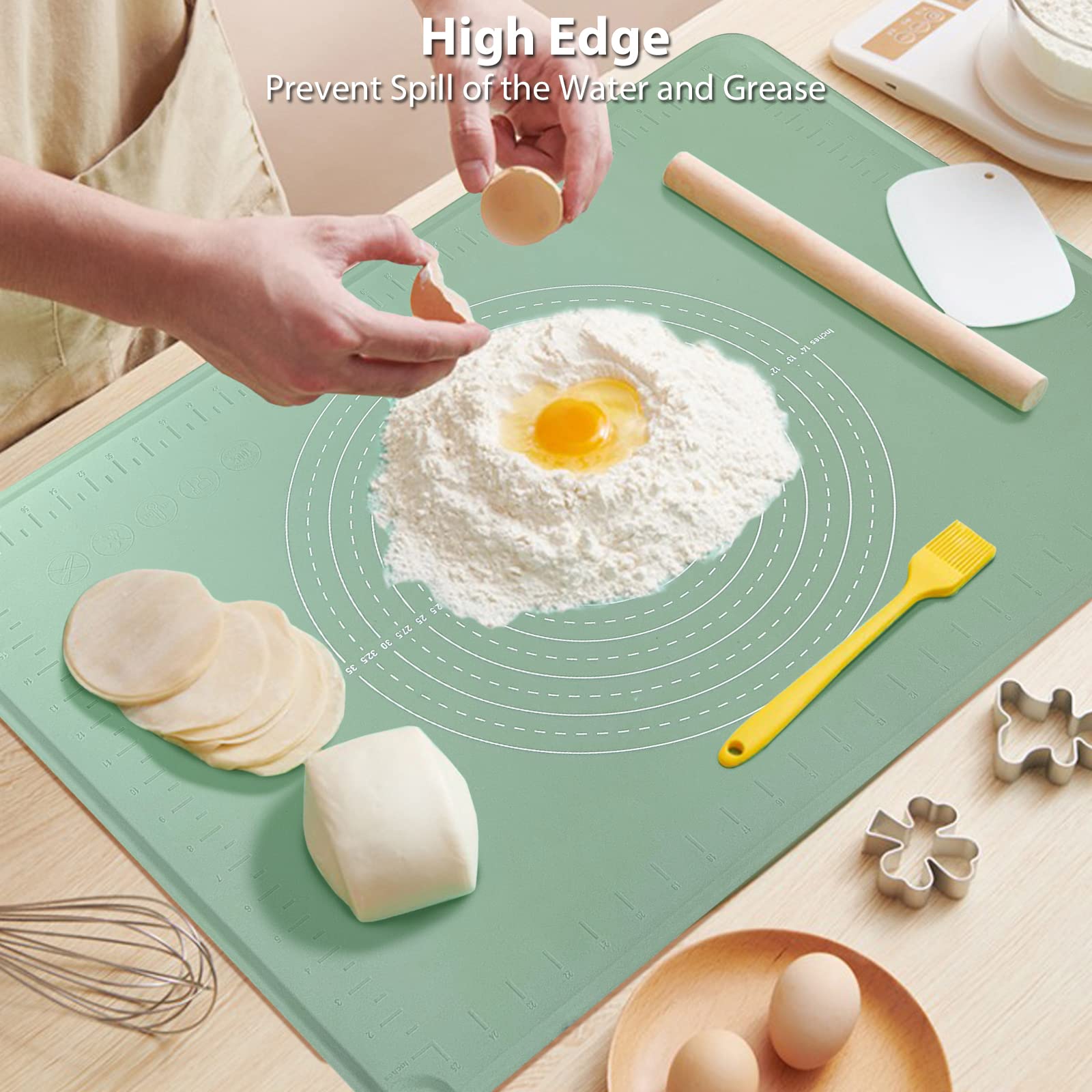 ULTRAKENO silicone pastry mat 28x20 heat resistance demonstration