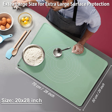 ULTRAKENO silicone pastry mat 28x20 measurement area and gauge