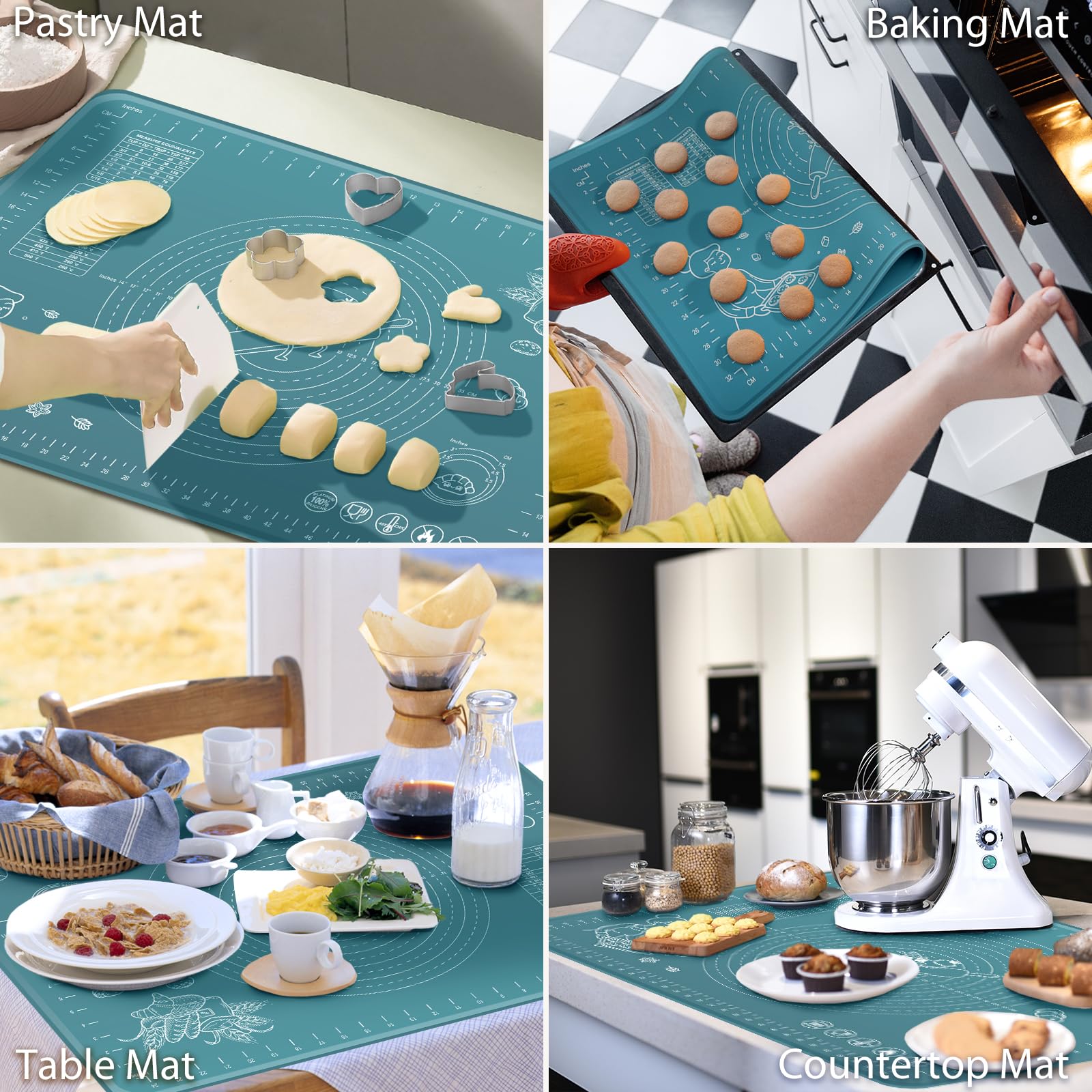 ULTRAKENO versatile mat for kneading, rolling, baking, and crafts.