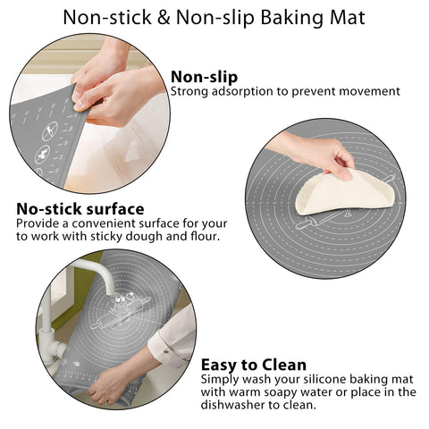 ULTRAKENO raised edge design contains dough and spills during kneading