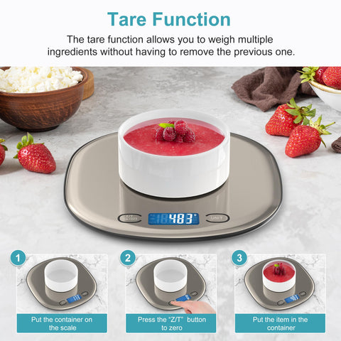Ultrean clear LCD display makes quick readings easy while cooking.