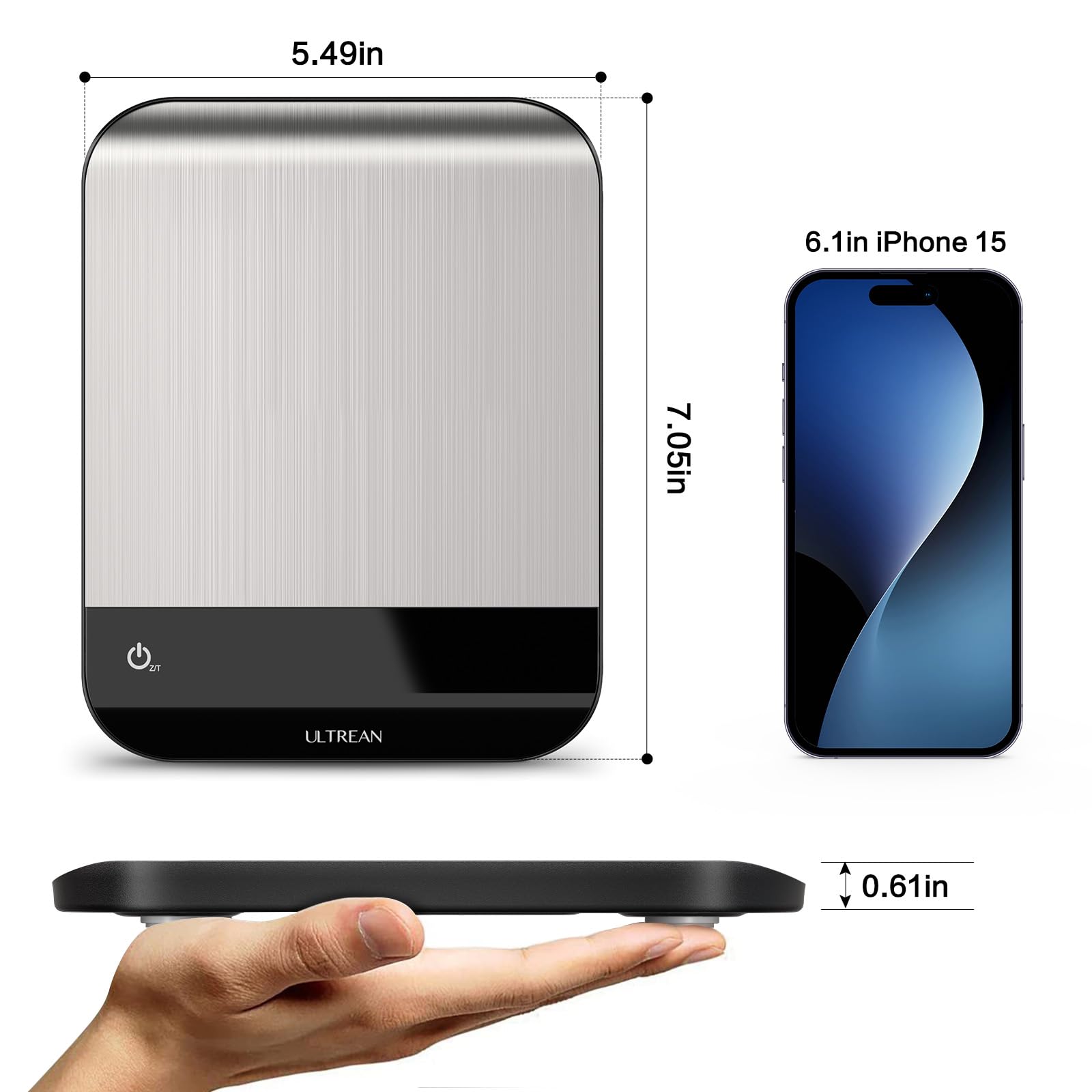 Ultrean scale compact design fits in drawers for everyday use