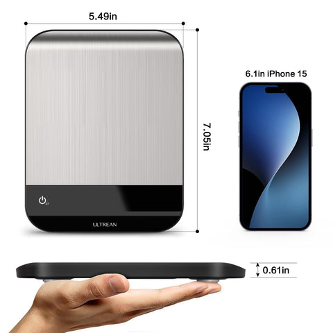 Ultrean scale compact design fits in drawers for everyday use