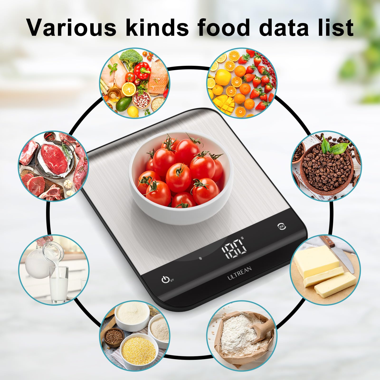 Ultrean scale uses four precision sensors for accurate portions