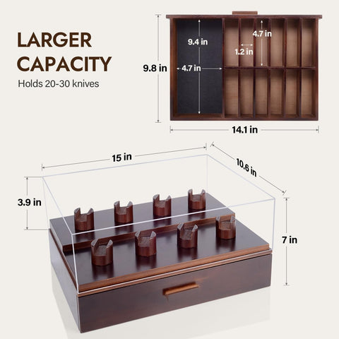 ULTRGEE wooden pine drawer adds durable storage and classic style to your setup