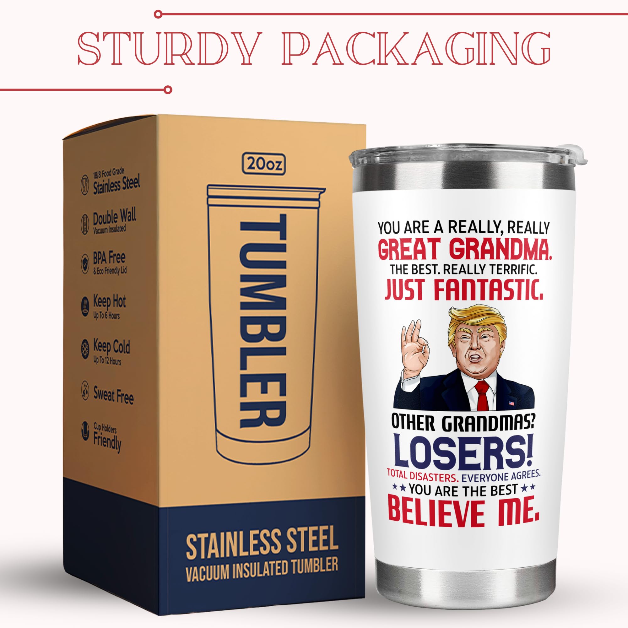 UMACVN gift-ready tumbler for grandma on special occasions
