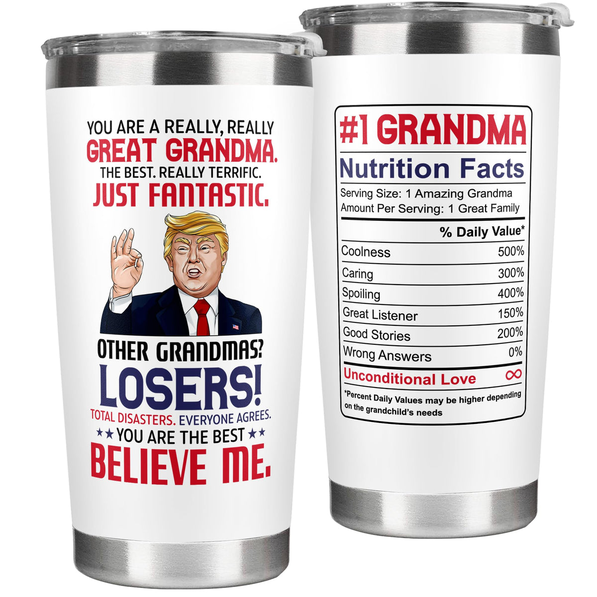 UMACVN grandma tumbler lid with spill-resistant seal for mess-free sipping